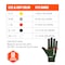 Ergodyne ANSI A7 Nitrile Coated CR Gloves 12-Pair, Green, Size S 7070-12PR - alternate 3
